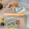 DIY Tulip Mirror Night Light Material Kit Cloud Tulip Lamp Decorative Table Lamp for Home Bedroom Gift for Girls