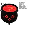 Mystical Household Party Items 3D Printed Witch Cauldron LED Lamp, Glowing Halloween Tabletop Decor Fantasy Themed Supplies for Party, Spooky