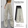 Schnelltrocknende High-Waist Weitbeinige Fallschirmhose für Freizeit-Outdoor-Sport