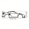 HELLOYOUNG Sports Car Silhouette Template Laser Cut Wall Art Automotive Decor Precision Steel Panel