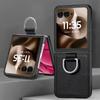 For Motorola Razr 70 Ultra Ring Stand Holder Phone Case For MOTO Razr Ultra 2026 Card Slots Leather Wallet Protective Back Cover