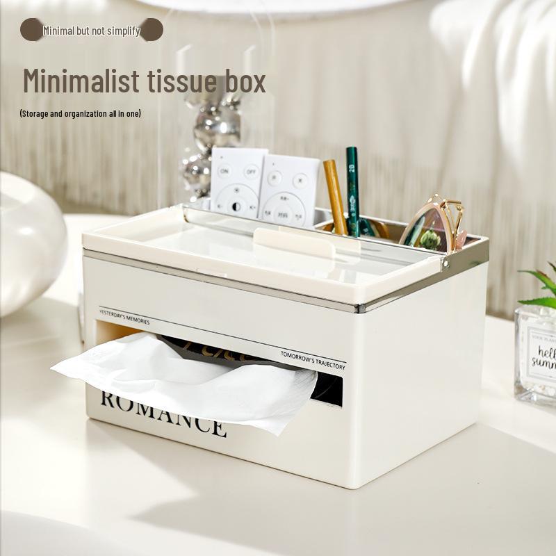 Luxury Multi-Functional Tissue Box for Living Room and Kitchen - Stylish Storage Solution