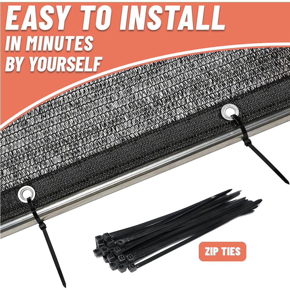 Balcony Privacy Screen with Grommets Multiple Sizes Sun Shade Cloth Sun Shade Mesh Netting for Patio Porch Deck Backyard Outdoor