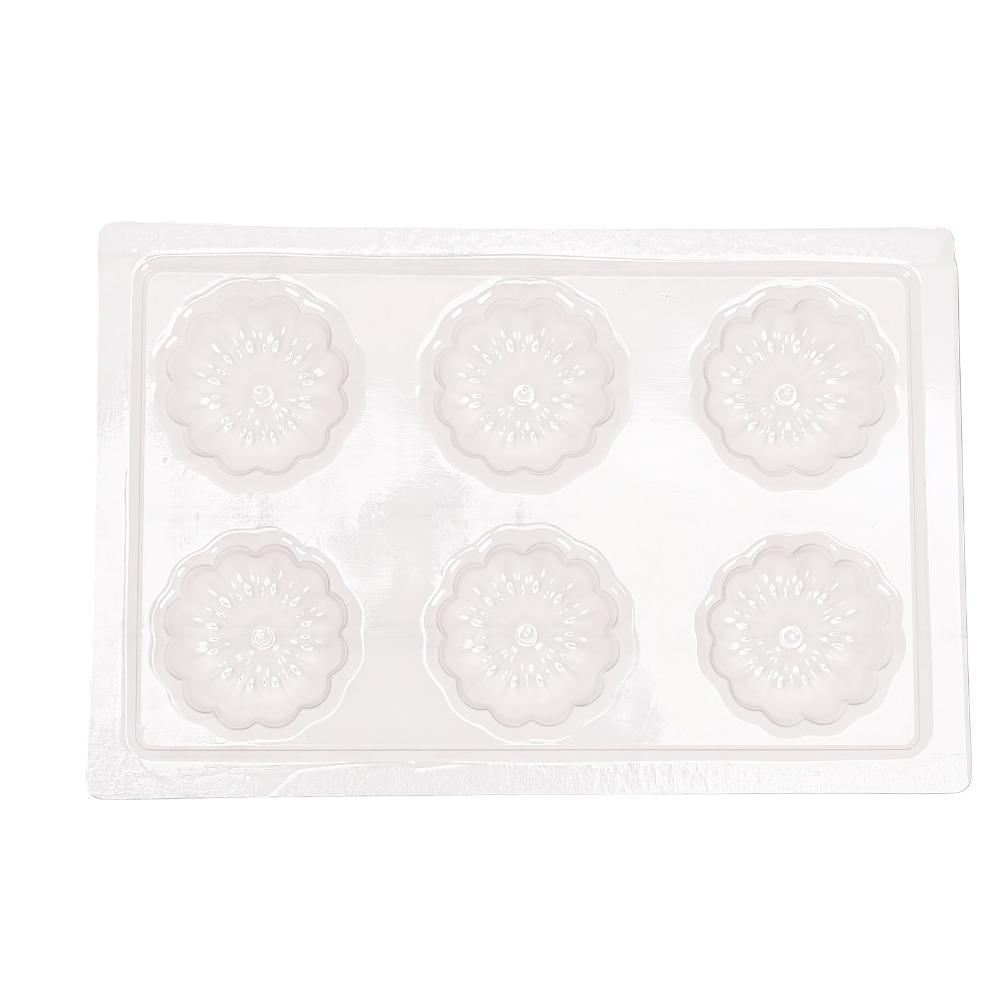PP Pudding Mold 6 Grids Mousse Mold Candy Coating Jelly Mold Cake Baking