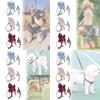 Pet Dog Leash Set With Bright Silk Large Bowknot Chest Harness For Small Dogs And Cats
