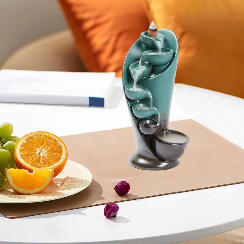 Backflow Incense Burner Holder Multifunctional Tabletop Decoration Desktop Ornament