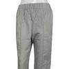 Women Casual Trousers Mid-rise Jacquard Striped Print Long Pants with Pockets Straight Fit Oxford Cloth Pants