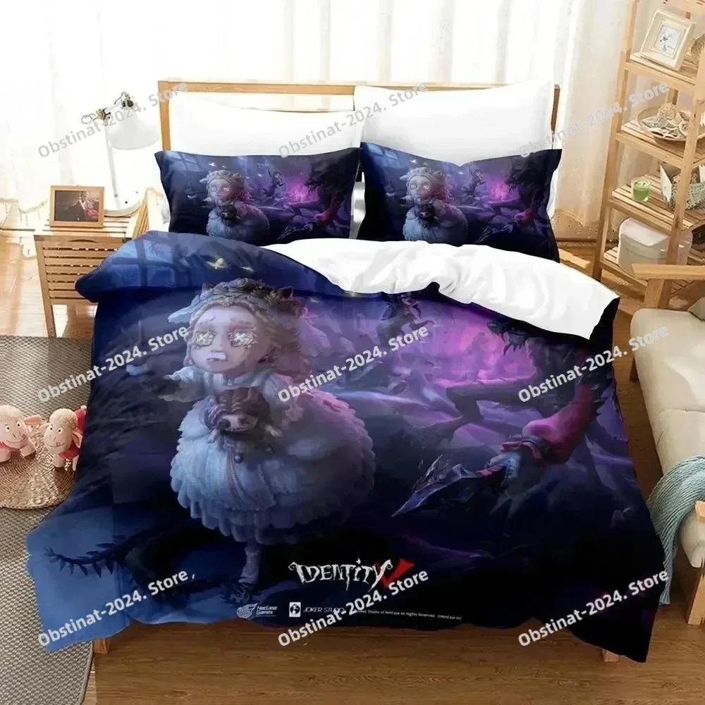 3d Anime Game Identity V Bedding Set Printed With Pillowcase Bed Duvet Cover Soft Single Double Queen Super King Size Boys Adult