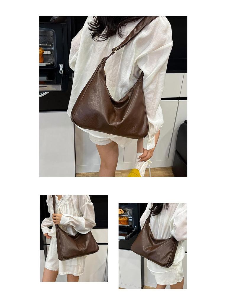 Women's Large Solid Color Tote 2025: Stylish, Versatile Crossbody Bag for Casual or Commuting