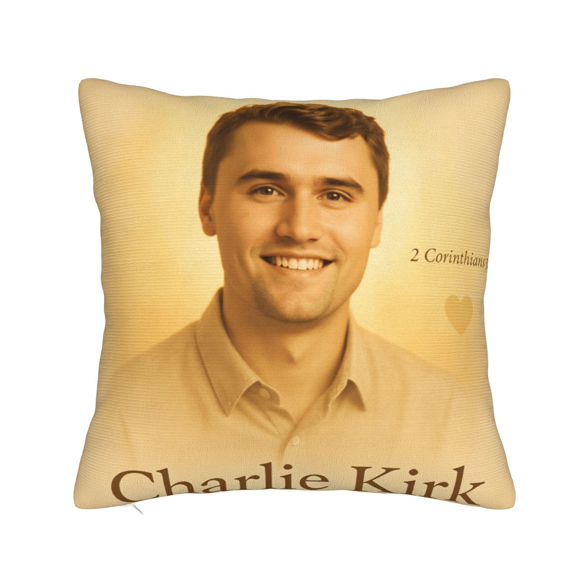 

Чарлі Кірк Смерть Наволочки Вінтажна Наволочка Для Дивана Диванчика Спальні М яка Наволочка 30*30CM