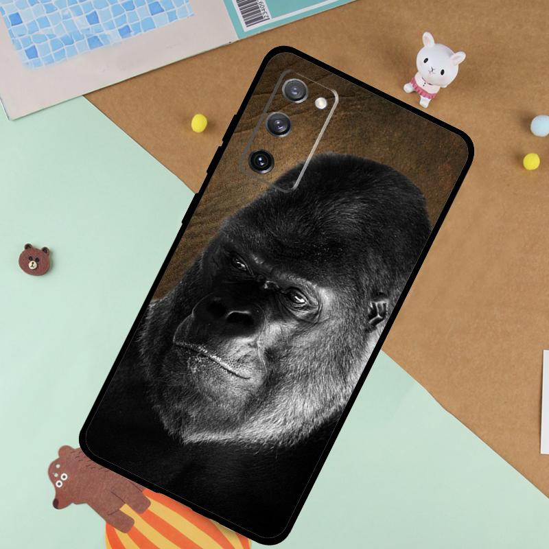 Affe Gorilla Menschenaffe Baby Weiche Hülle Für Samsung Galaxy S24 Ultra S9 S10 S20 S22 S21 Plus S23 FE S25 Ultra Funda Abdeckung