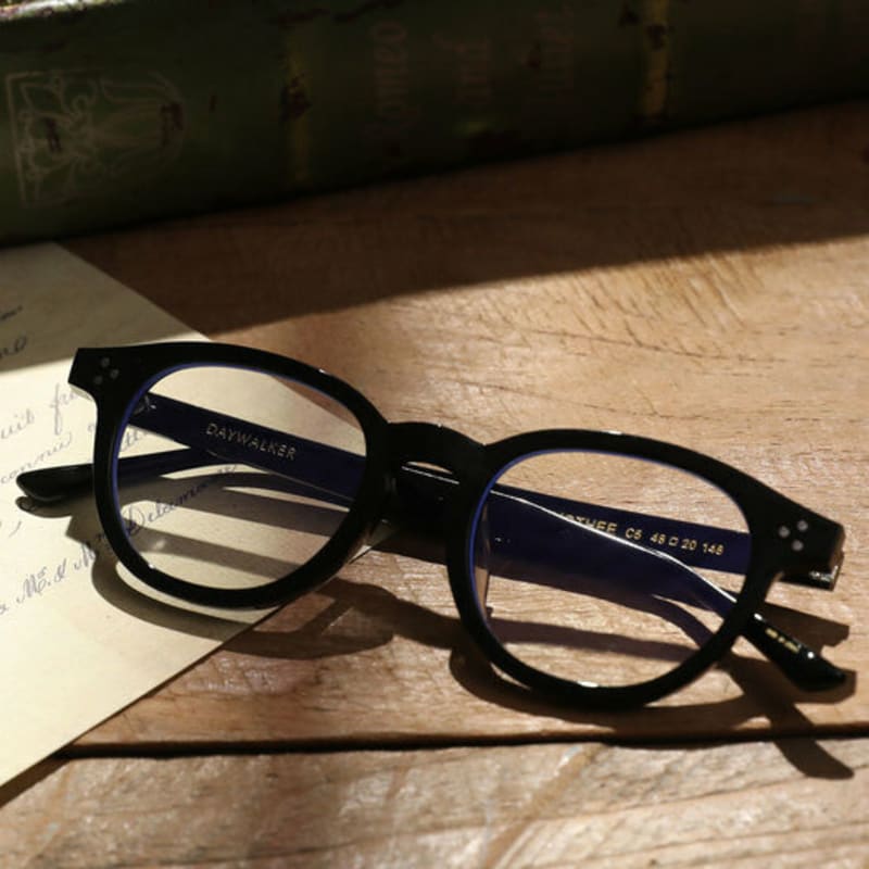 

DAYWALKER Zeiss Lens Unisex Blue Light Blocking Horn-Rimmed Glasses TIMOTHEE C5 FREE