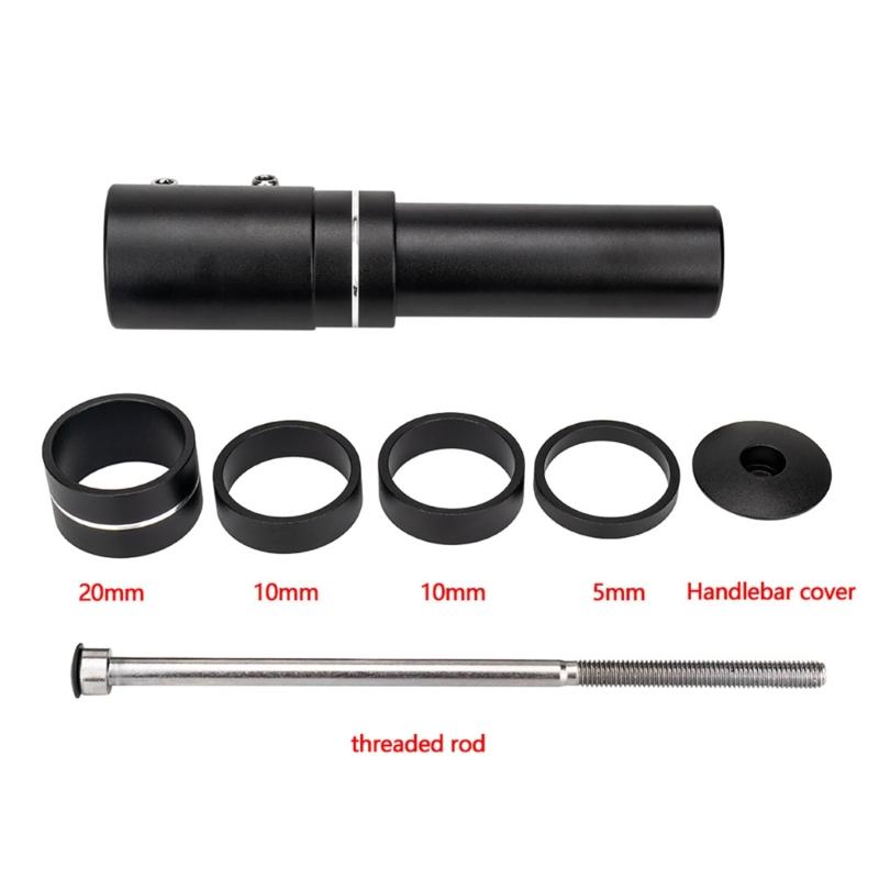 Bike Stem Height Adjuster Cycling Handlebars Risers Bicycles Steering Tube Extenders for Enhances Cycling Experiences