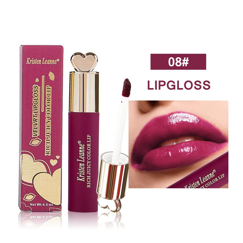 

KRISTEN LEANNE Remove Color Water Light Зеркальная глазурь для губ Фиксирующий цвет Гидравлический длинный блеск для губ 08