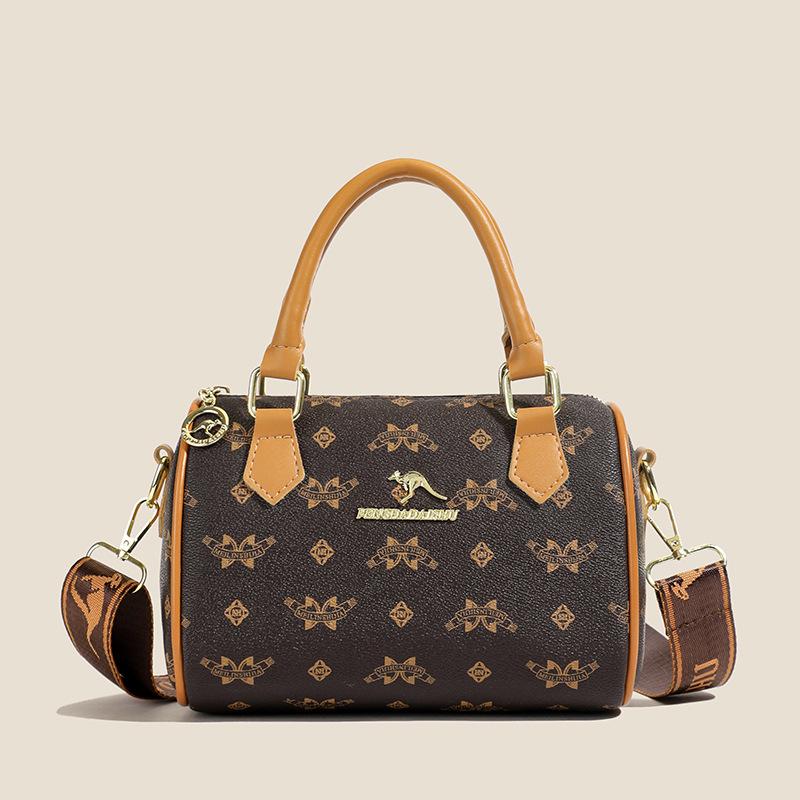 

2025 Classic Retro Women s Versatile Shoulder Crossbody Handbag 22x12x15 кофейный