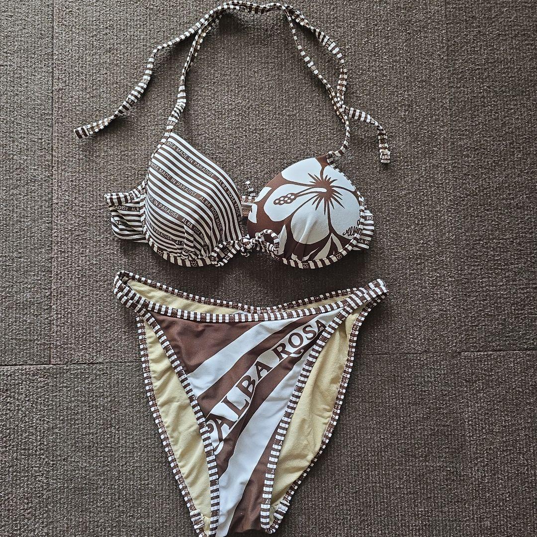 Used ALBA ROSA Bikini Separate Swimsuit Brown