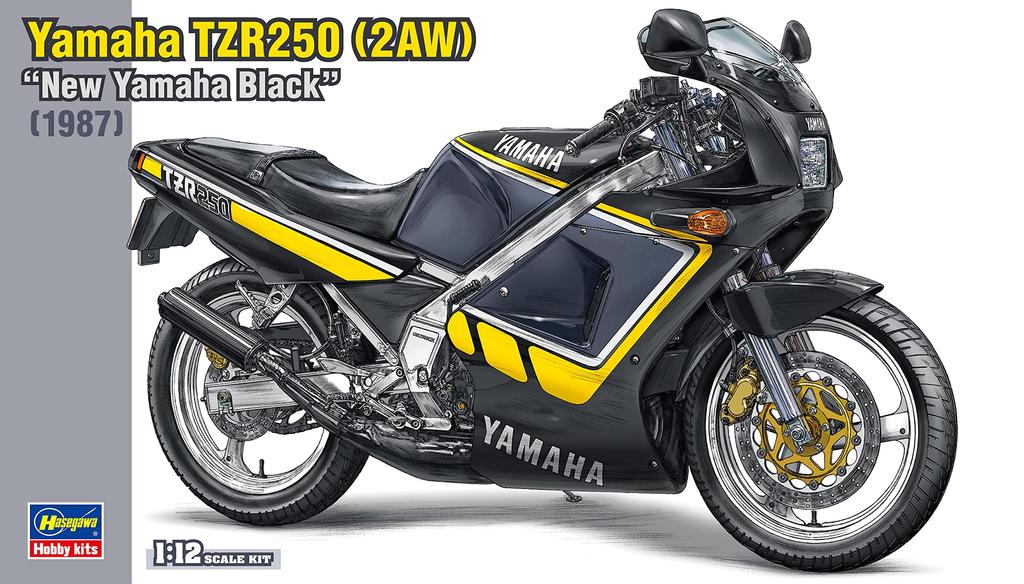 Hasegawa Yamaha TZR250 Nový černý plastový model Yamaha 21743 1/12 (2AW)