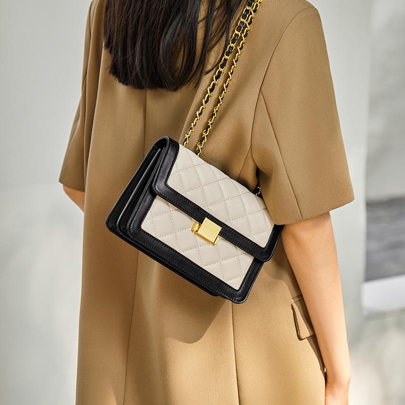 Qiao Lady Bag 2025 New Autumn Winter Chain Bag Women's Crossbody Bag Versatile Quilted Bag Qixi Festival Gift Genuine Leather Women