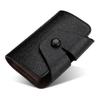 Stylish Multi-functional Cross-Grain Card Holder with Buckle for Coins and IDs