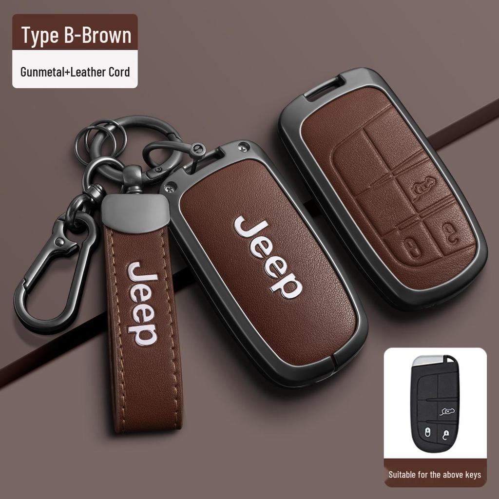 Jeep Key Case for Compass, Renegade, Cherokee, Grand Commander