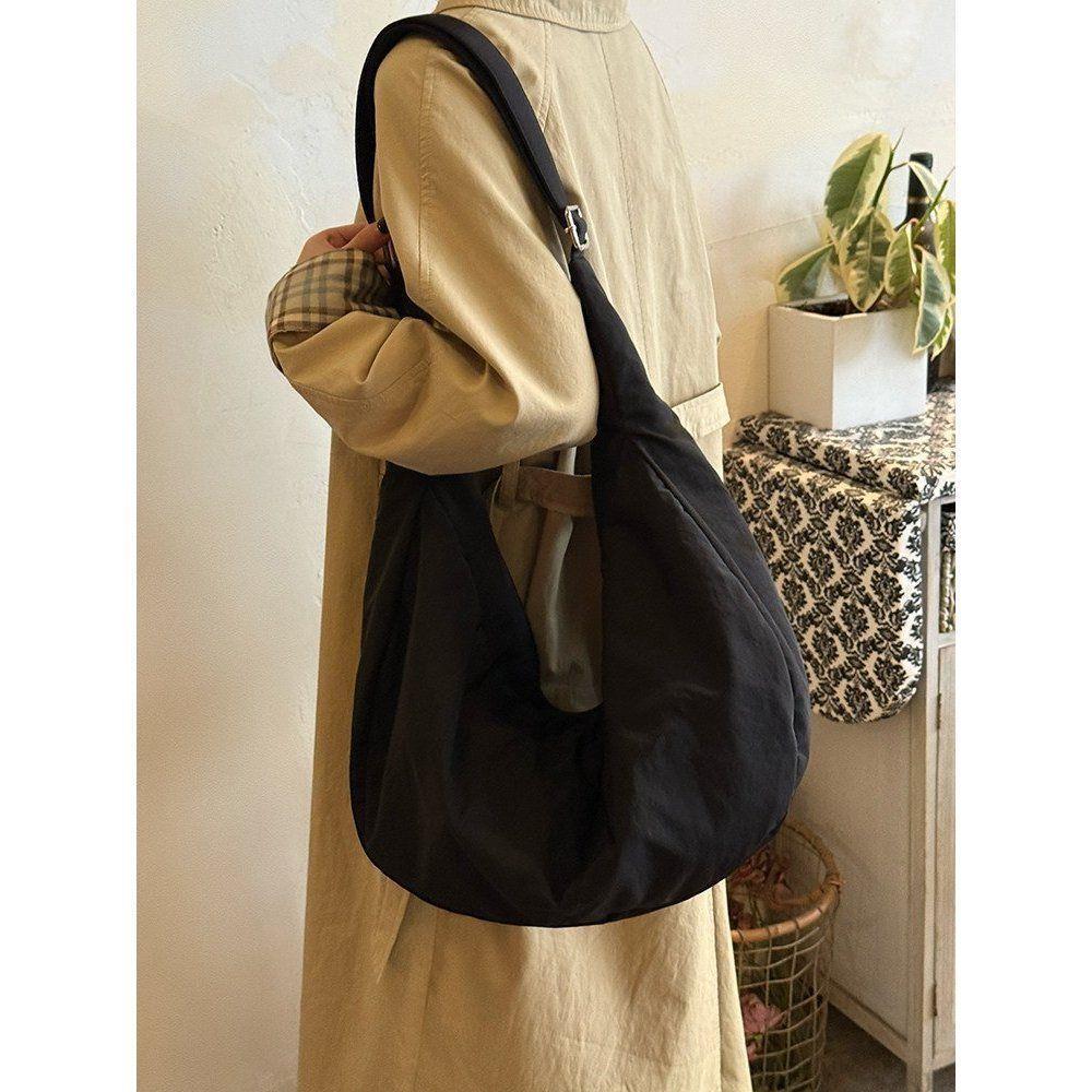 Borsa a tracolla leggera di grande capacità in stile minimalista, adatta sia per uomini che per donne, Borsa tote