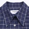 THOM BROWNE Tattersal Check Flannel Easy Fit Shirt tops 40 NavyUsed
