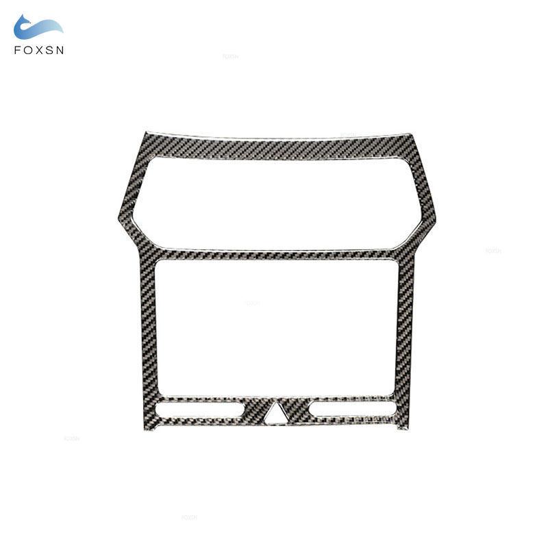 Soft Carbon Fiber Car Styling Inner Central Navigation Panel Air Outlet Vent Frame Sticker Trim For Ford Explorer 2013-