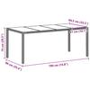 Garden Dining Set 7 pcs Light Grey Poly Rattan