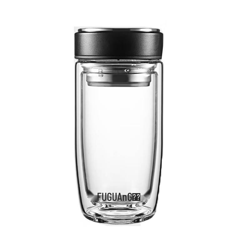 Fuguang Mingxuan Double-Wall Tea Infuser Glass Bottle