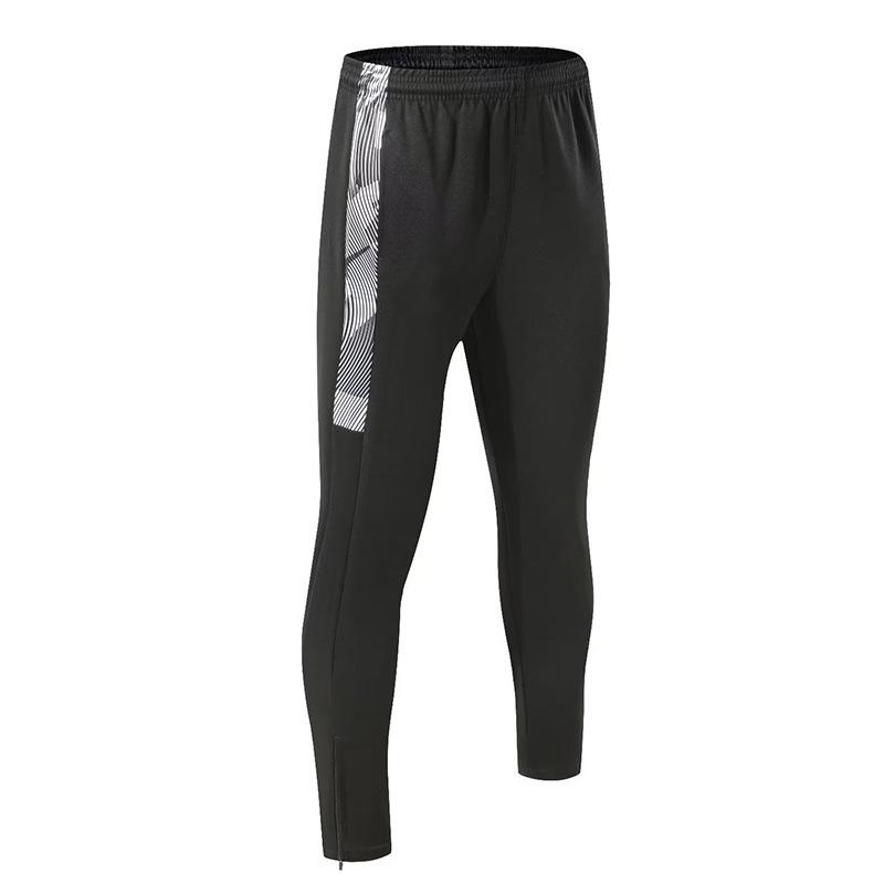 Spring Men's Tapered Sports Pants - European & American Zippered Running and Training Pants