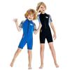 Children's 2.5MM Boys' Short Sleeve Warm Wetsuit for Surfing & Snorkeling