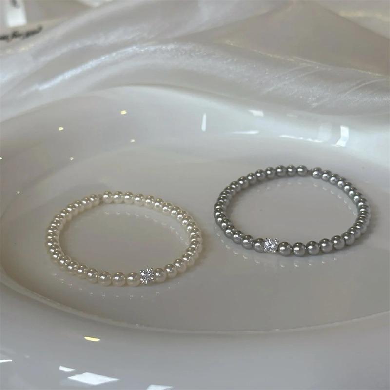 Zircon pearl bracelet French simple and elegant temperament bracelet fashion light luxury retro high-end jewelry wholesale women
