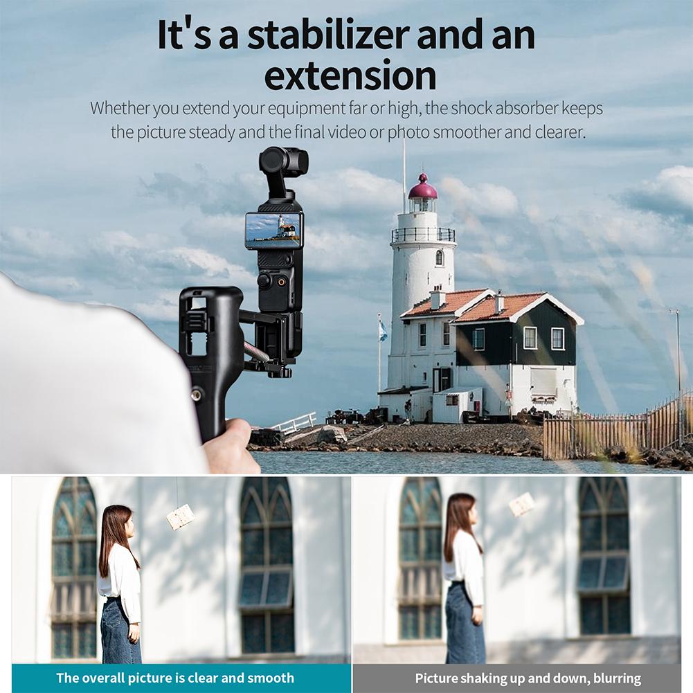 Für DJI Osmo Pocket3 Handheld Stoßdämpfer Stabilisatorarm Einstellbare Z-Achsen Dämpfungshalterung Für DJI Pocket 3 Kamerazubehör