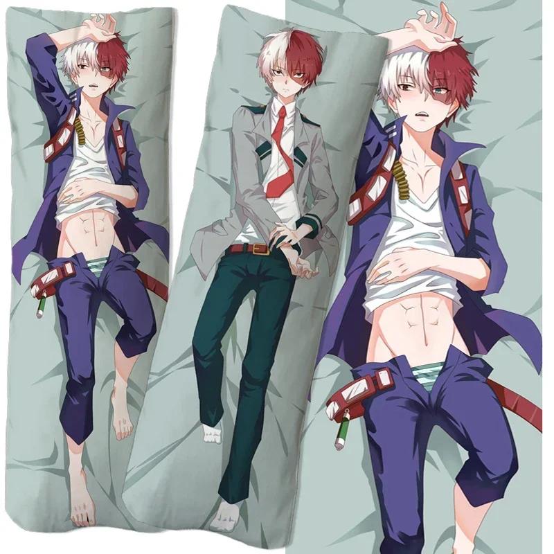 Anime My Hero Academia Bakugou Katsuki Dakimakura Povlak na polštář Polštářová povlaka Objímací povlak na polštář na tělo Hra Otaku Povlak na polštář