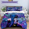 3PC Custom Name Fantasy Anime Girl Bedding Set Printed Bedding Set Duvet Cover Closure Includes 1 Duvet Cover & 2 Pillowcases for All Seasons Bedroom