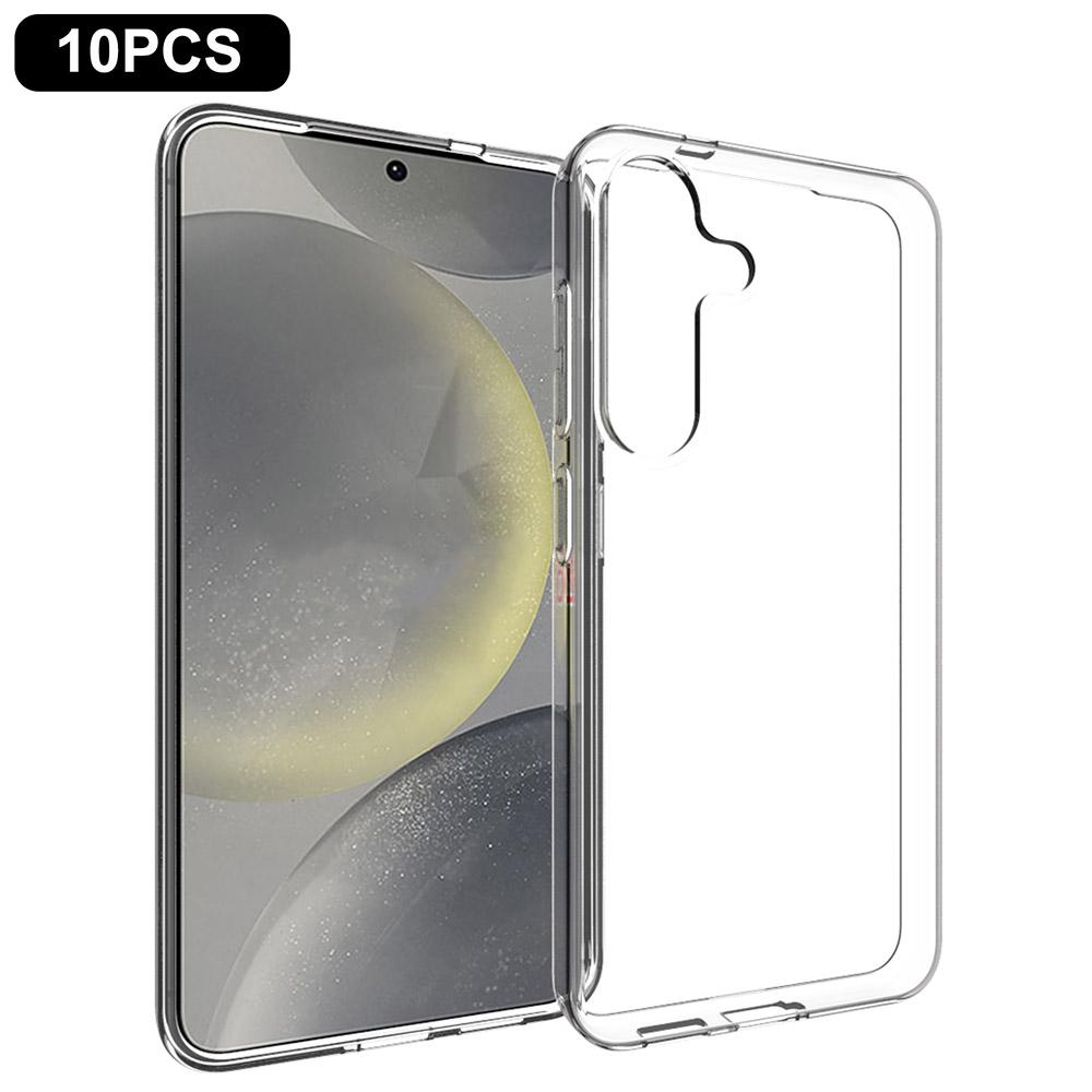 

10Pcs/Pack For Samsung Galaxy S25 Clear Case Watermark-Free TPU Protective Cover Style A