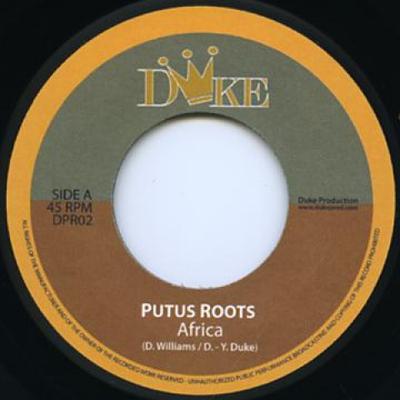 7-Inch-Schallplatte PUTUS ROOTS / GIANTS - Africa / Africa Dub DPR02 Duke Production 2014 Europe Reggae, Ska & Dub