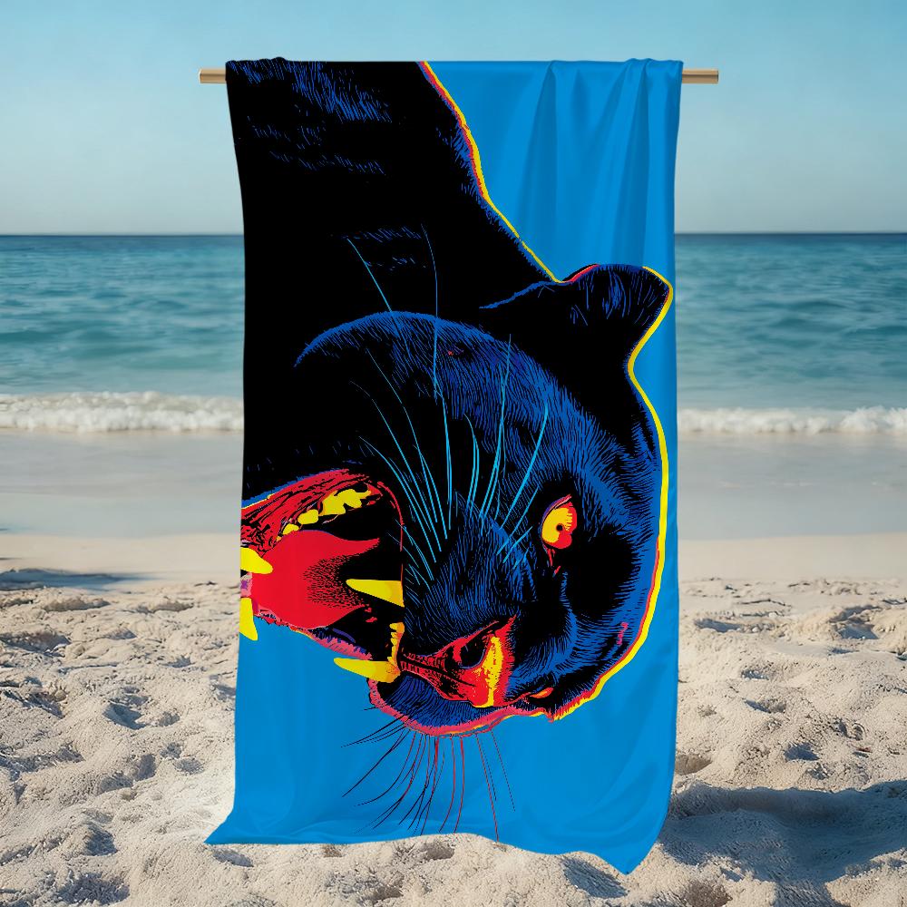 Black Panter Towel Beach Quick Dry Soft Pool Towels Gift for Travel Gym Shower Camping sports