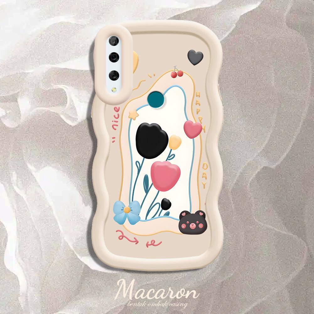 

Окрашенный узор Big Wave Edge Мягкий силиконовый материал Macaron чехол для телефона противоударный защитный резиновый чехол для iPhone Huawei Honor Infinix Tecno Tecno Pova 6 Neo белый