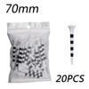 20er-Pack gestreifte 4-Zacken-Kunststoff-Golf-Tees