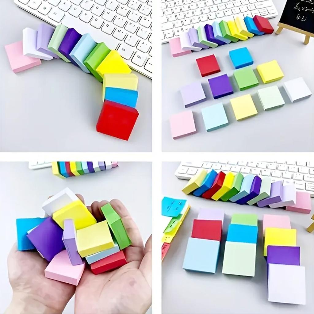 11 Pcs Sticky Notes Adhesive Memos Pad Coloured Index Tabs Colorful Notepads School Supplies for Student Teacher
