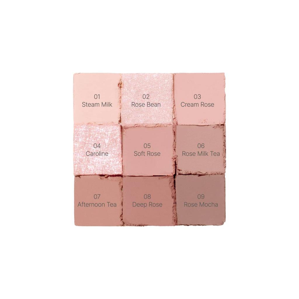 Dasique, Eyeshadow Palette, 27 Rose Milk Tea, 1 ea