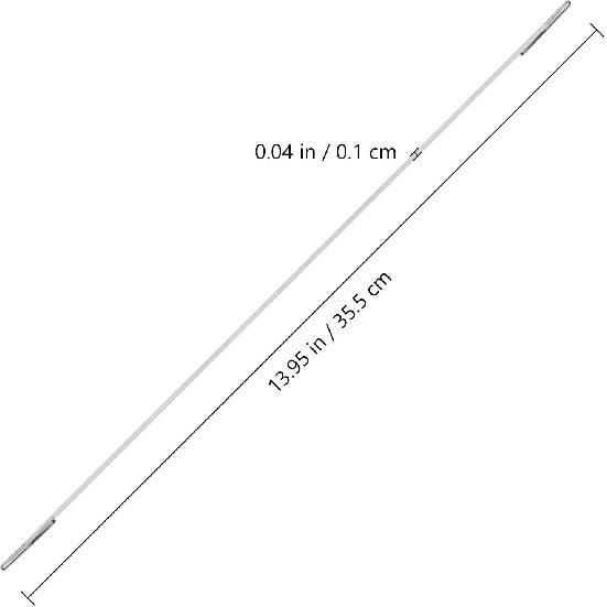 Garneck 100pcs White Elastic Ropes with Metal Hooks Barbed Cords Loop Round String with Metal Barbs Ropes for Party Cosplay Mask DIY Hat