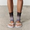 Light Stripe Mesh Leg Warmers, Short