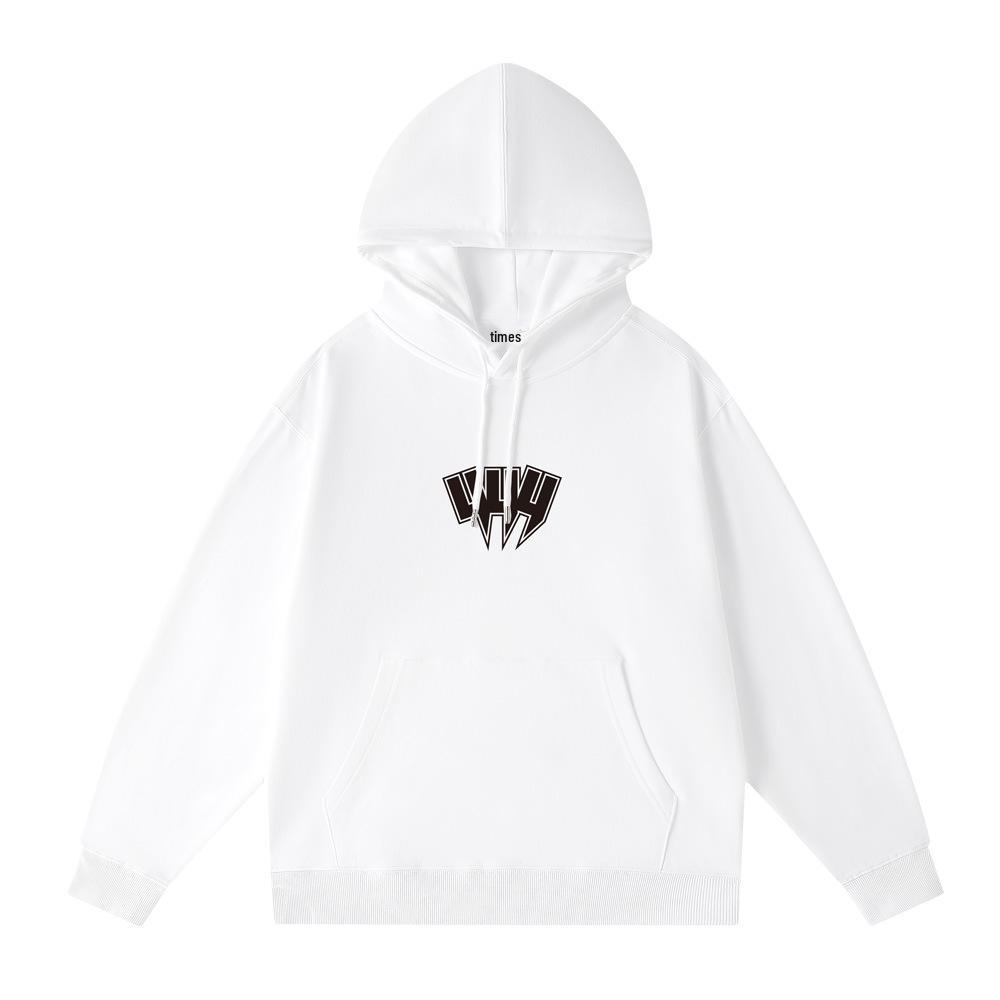 Unisex Pure Cotton Trendy Hooded Sweatshirt, 330g American Style, Perfect for Men's Autumn Wear and Couples