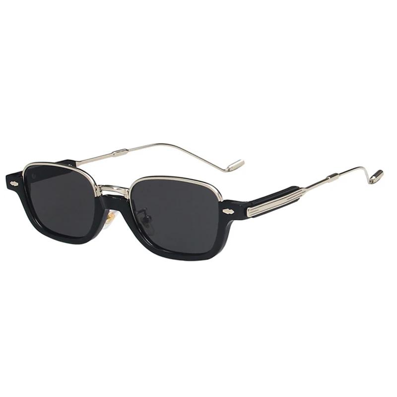 Metal Small Rectangle Sunglasses Designer Fashion UV400 Sun Glasses for Men Women Shades Eyewear Metal Square Frame
