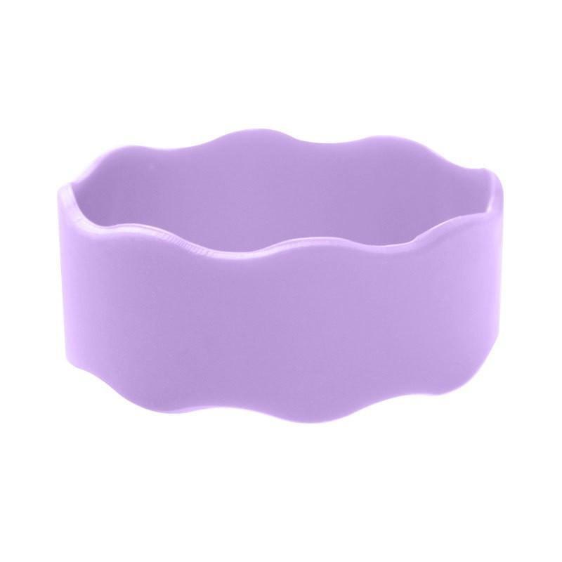 1Pcs Flexible Anti-Slip Cup Grip Wrap Water Bottle Decor Strap Personalized Name Custom Silicone Tumbler Sleeve Band For Party