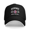 Norwegia Grafika Kibica Piłki Nożnej Unisex Czapka Baseballowa Czapka Trucker Unikalne Nakrycie Głowy Podróżne Regulowana Czapka Snapback