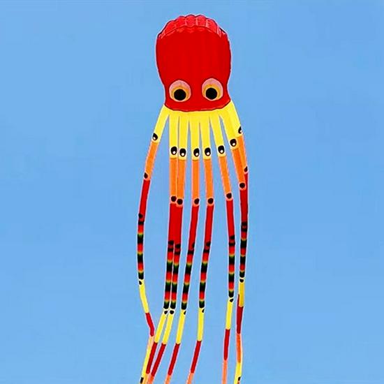 3D Rainbow Octopus Kite - 15m