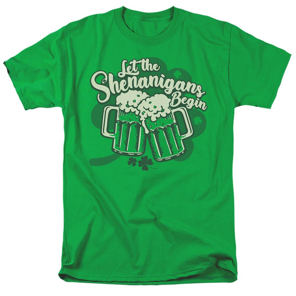 St. Patrick Day Let The Shenanigans Begin T-Shirt through 4X XL